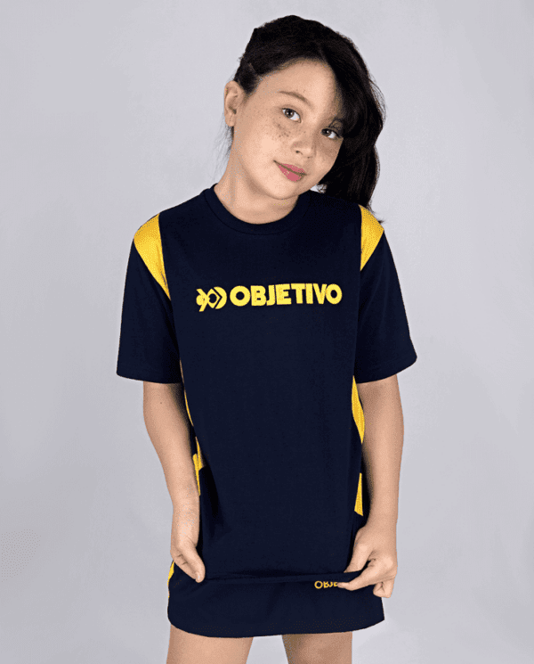 Objetivo Camiseta Manga Curta Azul Unissex | Ripio Uniformes