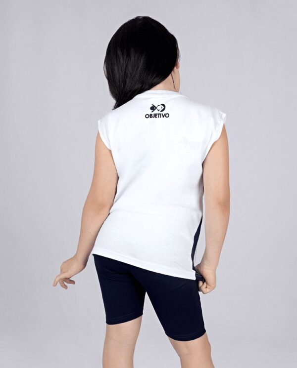 Objetivo Camiseta Regata Branca Unissex