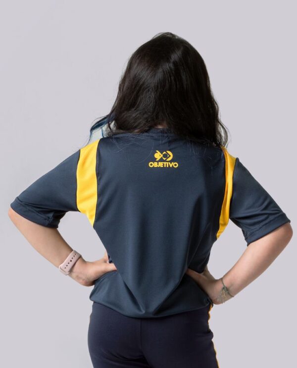 Objetivo Camiseta Manga Curta Dryfit Azul Unissex