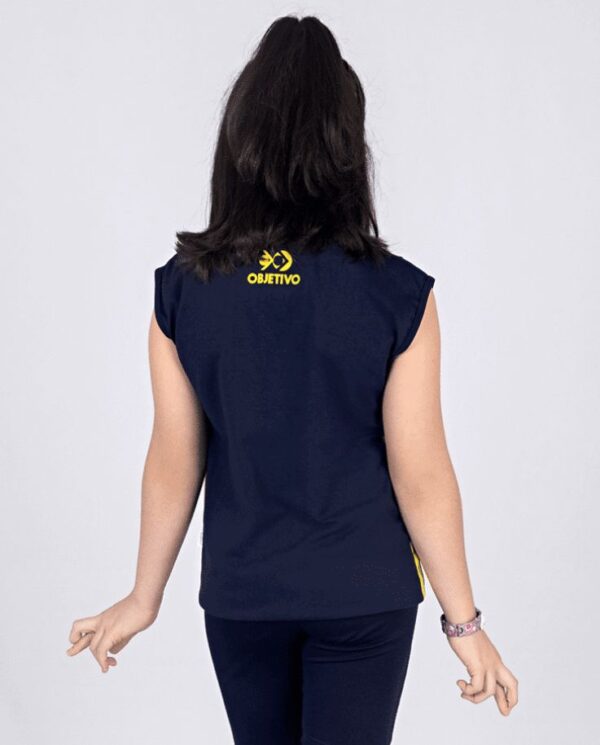 Objetivo Camiseta Regata Azul Unissex