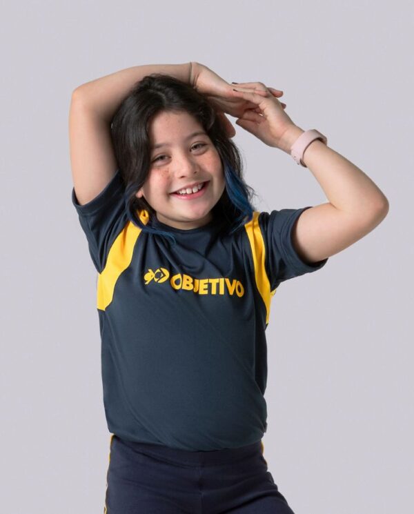 Objetivo Camiseta Manga Curta Dryfit Azul Unissex