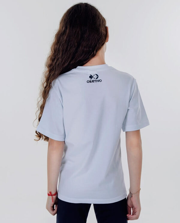 Objetivo Camiseta Manga Curta Branca Unissex